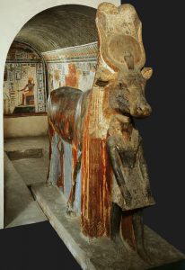 Statue of the Goddess Hathor with Amenhotep II – Egyptian Museum Cairo