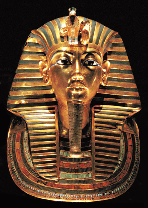 Funerary golden mask of King Tutankhamun