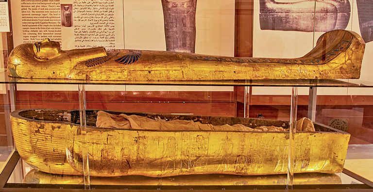 Yuya mummy-shaped sarcophagus – Egyptian Museum Cairo