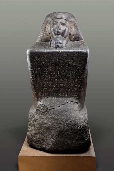 Statue of Senenmut with the Princess Nefrure – Egyptian Museum Cairo